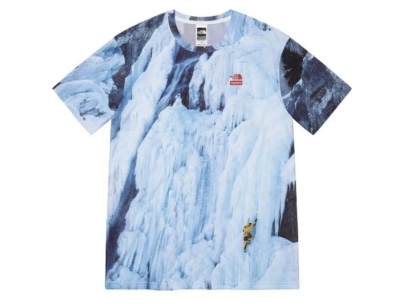 Supreme x The North Face Ice Climb Tee Size LARGE. In hand Ready