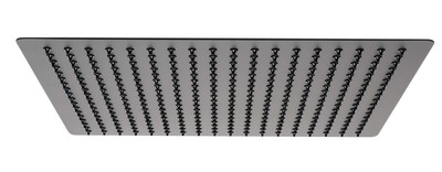 ALFI brand RAINS-BM Stainless Steel '' Square Ultra-Thin Rain Shower Head,