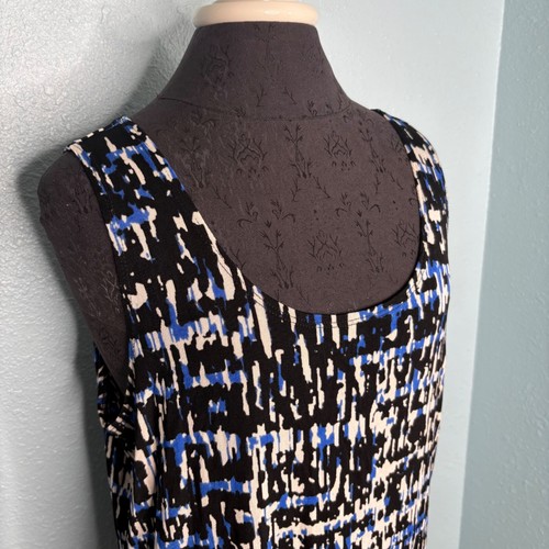 Traveler's by Chicos Bluse Shirt Tanktop Damen Gr. 3 (XL) blau schwarz Sommer - Bild 4 von 8