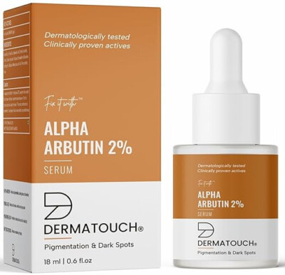 DERMATOUCH Alpha Arbutin 2% Serum For Pigmentation & Dark Spots Reduction 18ml