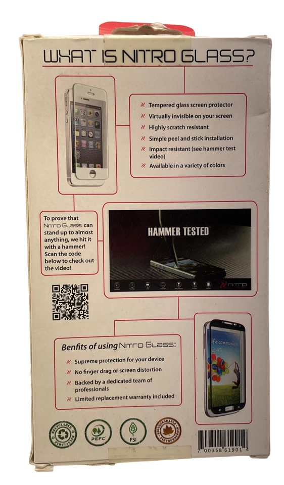 Znitro Glass Tempered Glass Screen Protector for Apple iPhone 4/4s - Green Bezel - Image 3 of 4