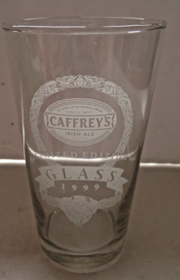 Caffrey's Pint Beer Glass Limited Edition 1999 - with box
