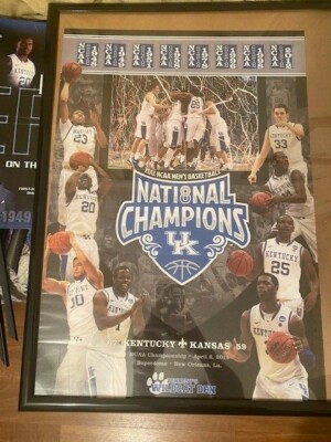 2012 Kentucky Men's Basketball National Championship Poster