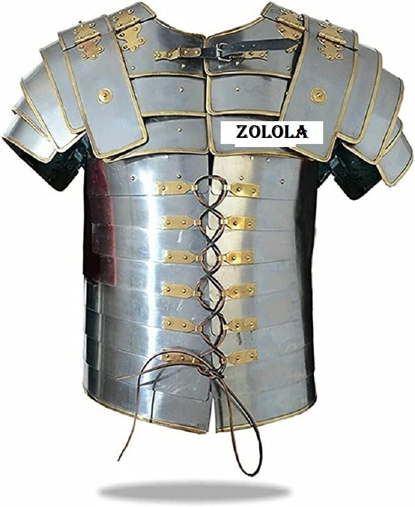 Tubería medieval de metal latón Lorica Segmentata romana nueva ropa de armame...