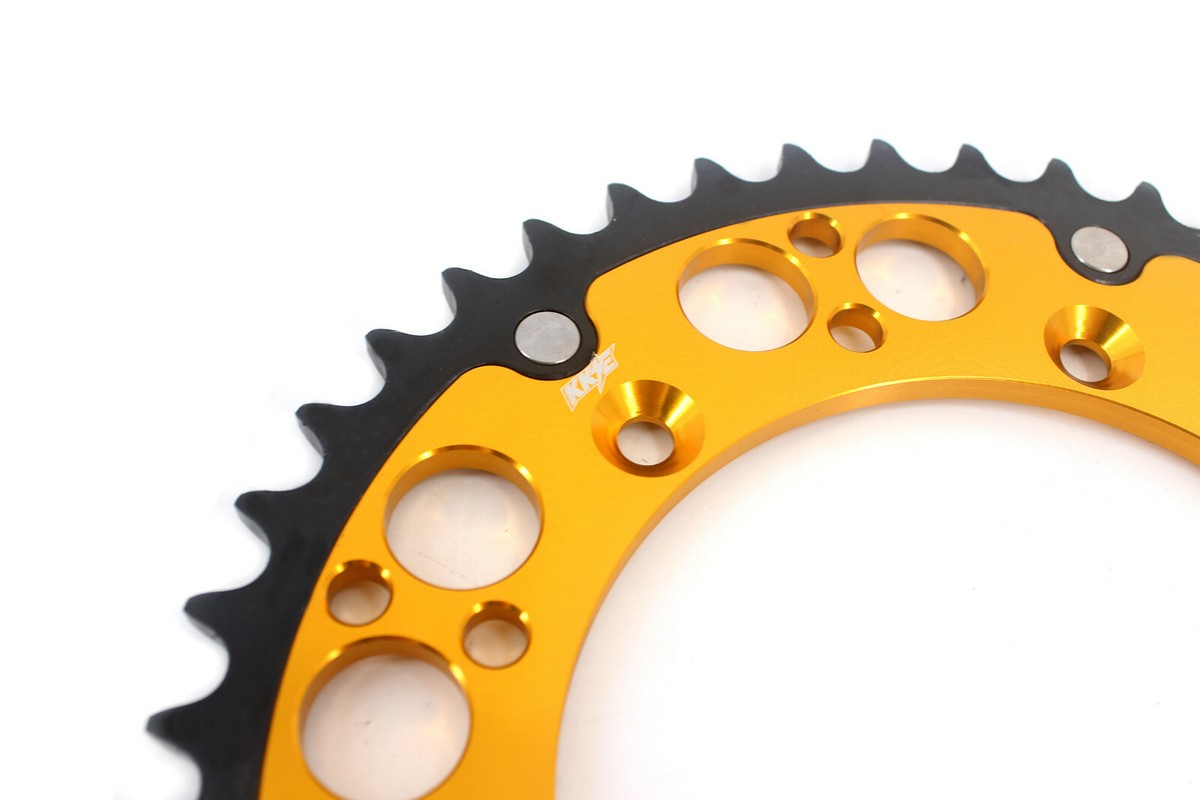 KKE 44T Rear Sprocket - Red, 520 Chain, Fit Suzuki DRZ400E/S/SM 2005-2022 & RM Models