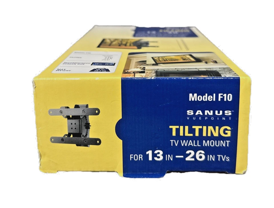 SANUS Model F10 Vuepoint Tilting TV Wall Mount For 13-26 Inch TVs - Image 4 of 4