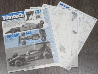 Tamiya Original 1/14 Tamtech Ferrari 643 Bedienungsanleitung (für Bausatz 47008)
