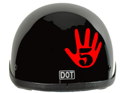5FDP Hand Helmet decals, (2) Five Finger Death Punch Motorcycle Helmet, Hardhat