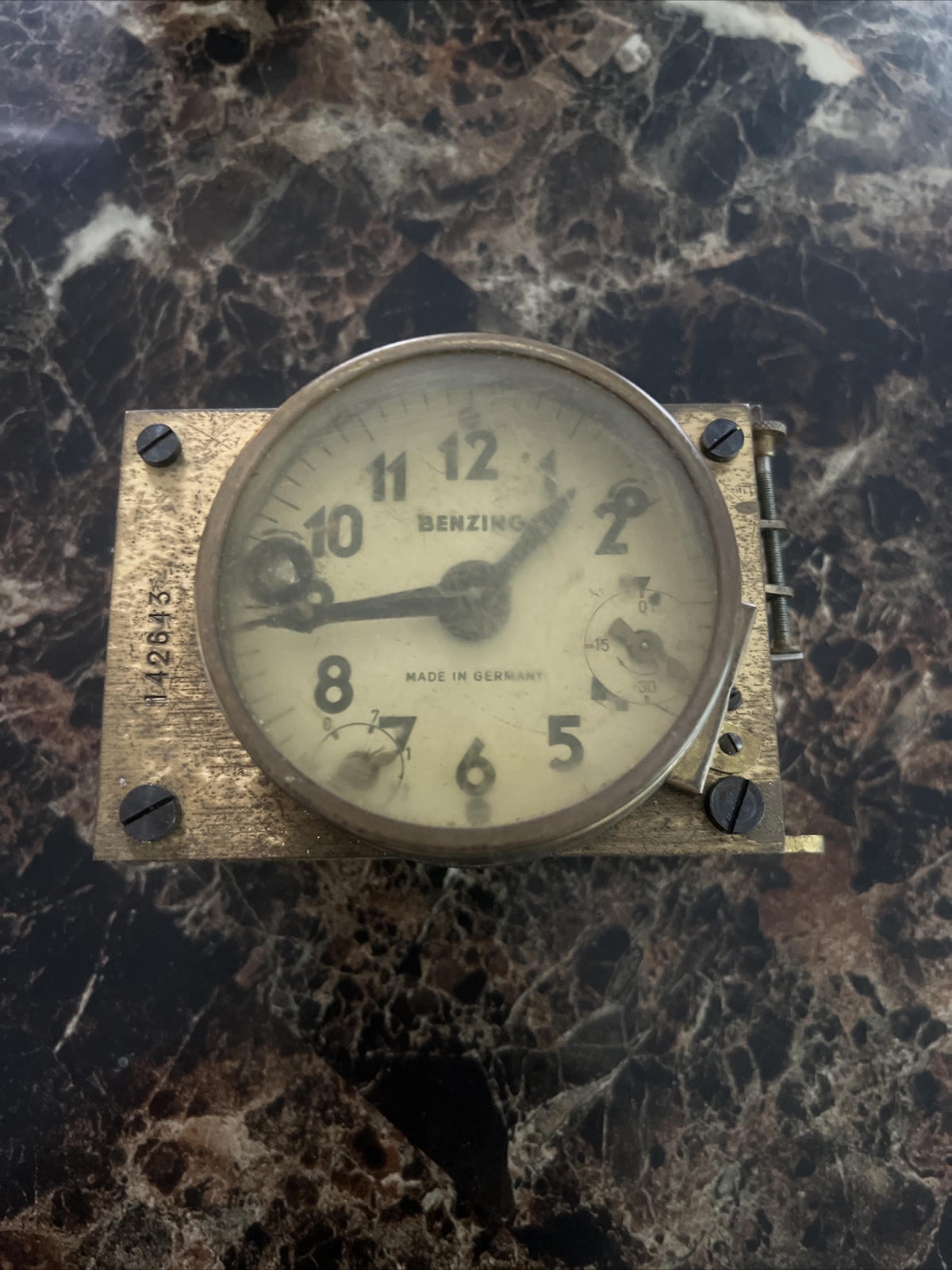 Vintage German Benzing Pigeon Racing Timing Clock (Untested For Parts