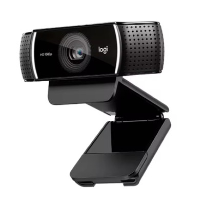 Logitech Pro C922  1080p Stream Webcam - Black with tripod