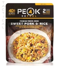 Peak Refuel Sweet Pork & Rice Freeze-Dried Backpacking Meal - EXP 09/2025