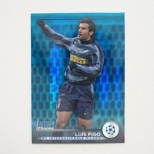 2022-23 Topps Stadium Club Chrome UEFA Blue Prism Luis Figo #77