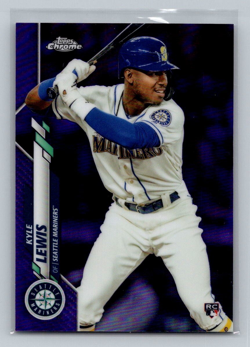 2020 Topps Chrome #186 Kyle Lewis Purple Refractor #/299