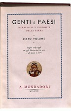 EBOND Genti e Paesi vol. 6 1934 mondadori Libro LI024215