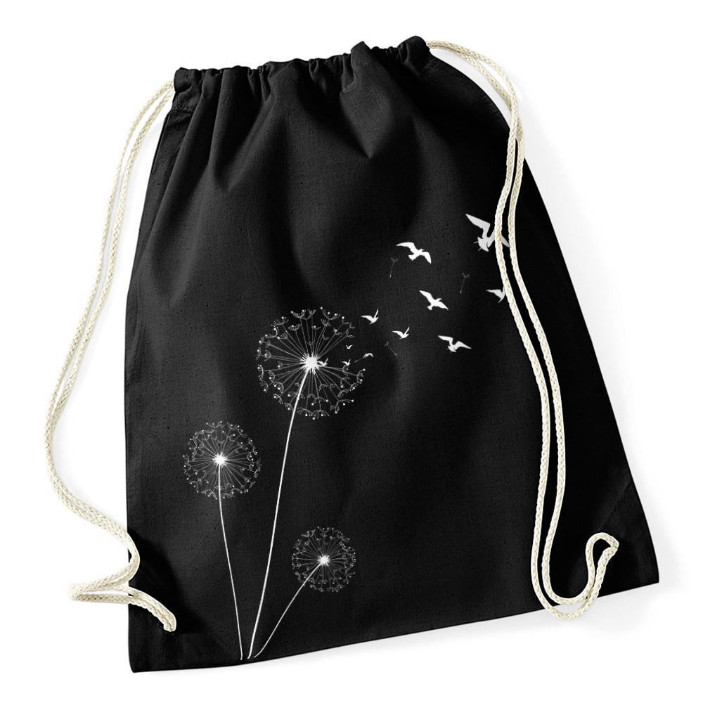 Turnbeutel Pusteblume Vgel Birds Hipster Beutel Tasche Jutebeutel Dandelion 3390₽
