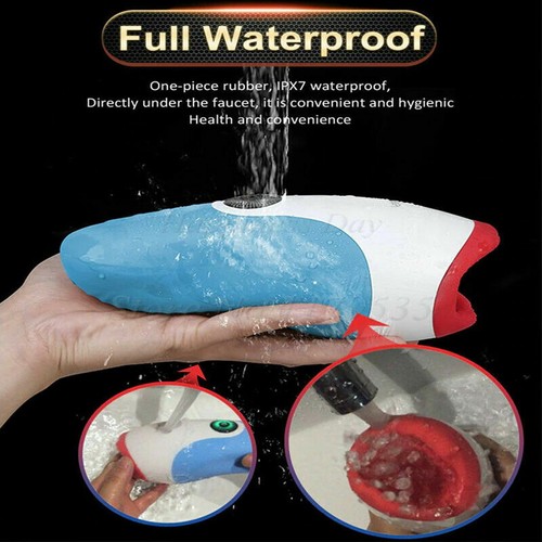 Vibrating Oral Sex Toy For Men Auto Stroker Cup Masturbator Male Masturbation - Picture 9 of 12