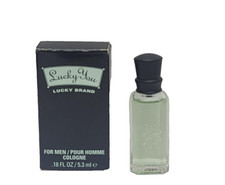 LUCKY YOU by LUCKY BRAND MEN 0.18 oz COLOGNE FLUID MINIATURE NEW