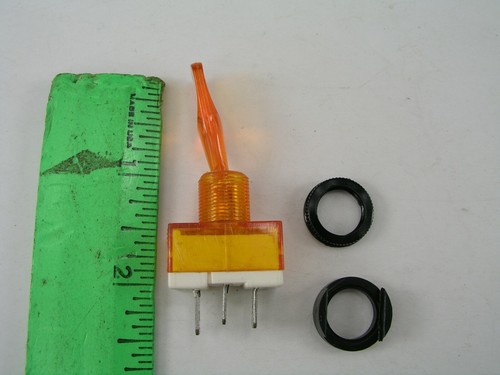 Toggle Switch, Amber Illuminated, LittleFuse USA - Picture 2 of 5