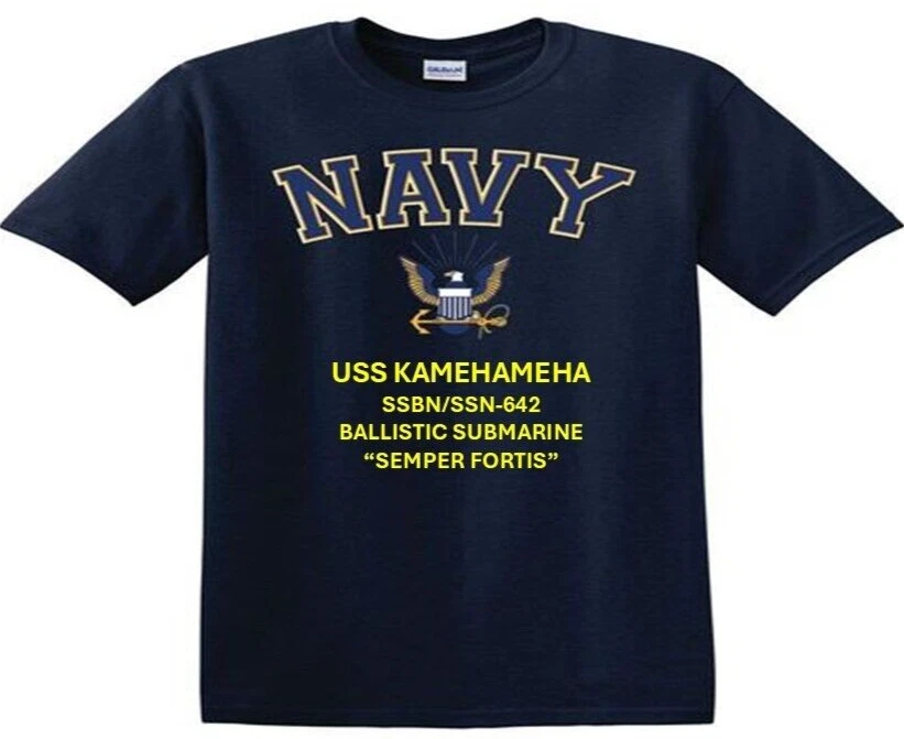 USS KAMEHAMEHA* SSBN/SSN-642* SUBMARINE*EAGLE SHIRT*NAVY OFFICIALLY LICENSED - Picture 1 of 3