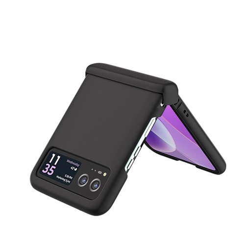 Pour Motorola Razr (2023) étui 3 en 1 coque rigide mince et mat + protection d'écran - Photo 18 sur 45