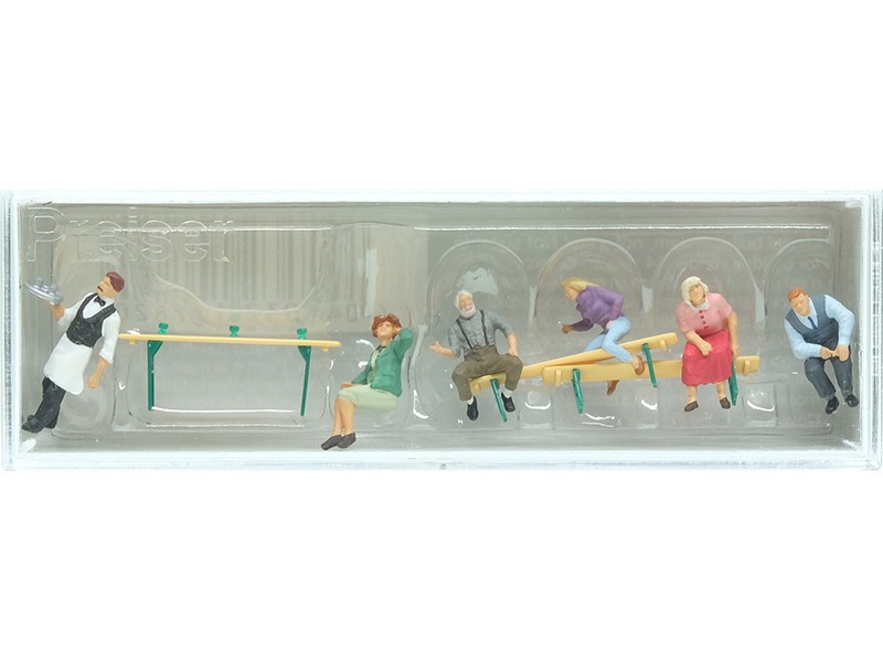 Figurines PREISER Fête du vin HO 1/87 modèle réduit 10782 miniature pour décor ferroviaire