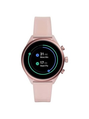 Fossil Sport 41mm Silicone Smartwatch Blush