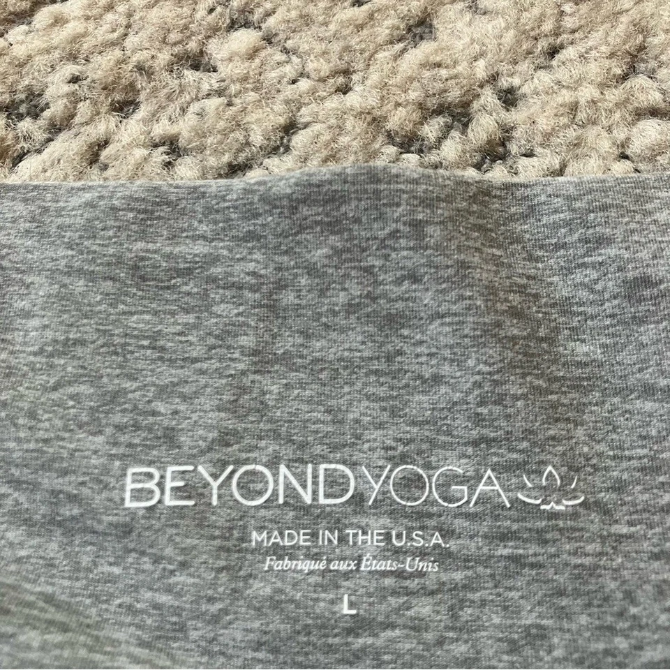 Beyond Yoga - LARGE- Jogger Sweatpants Gray Heathered - Image 4 of 4
