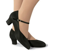 Capezio Jr Footlight Character Shoes Adult BLACK 550 Size 10