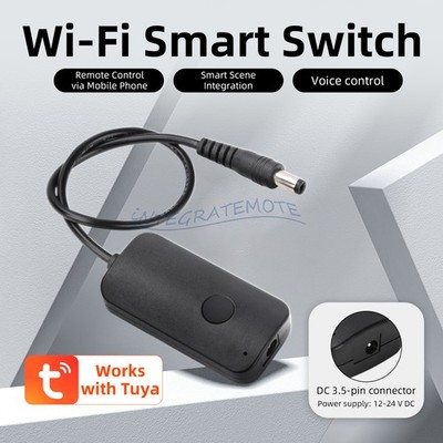 Tuya Smart Switch On/Off eWeLink Breaker Timer DC Power Switch App/Voice Control