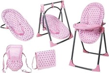 Baby Doll 6-in-1 Convertible Highchair Play Set