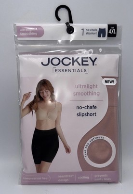 Jockey Essentials Women s Ultralight Smoothing No-Chafe Slipshort Size 4XL Rose
