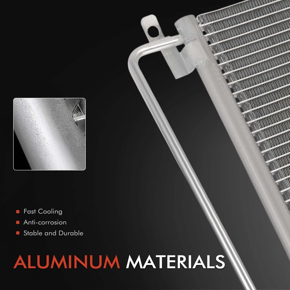 AC A/C Condenser with Bracket for Ford Ranger 1983-1989 Bronco II 1984 1985-1989 - Image 2 of 4