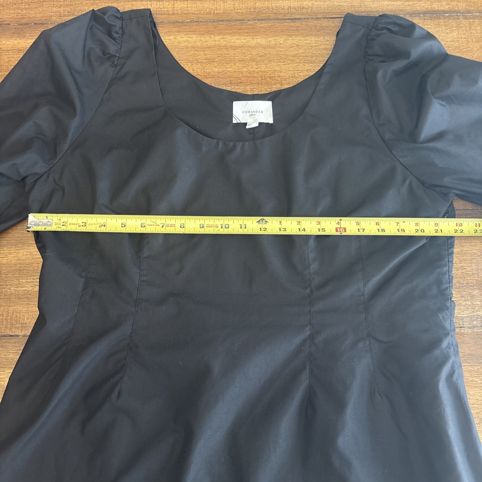 Tuckernuck Pomander Place Black Elevated Blouse 3… - image 5