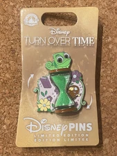 Disney Parks Disneyland 2023 Turn Over Time Pascal Tangled Hourglass LE Pin