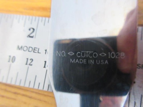 Vintage Cutco USA Set Of Three (2) Forks #26 & #27 And Spatula #28 Bakelite Case - Picture 6 of 11