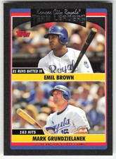 Emil Brown Mark Grudzielanek 2006 Topps Updates & Highlights #UH316 Black 56711