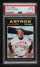 1971 Topps Harry Walker #312 PSA 4 1d07