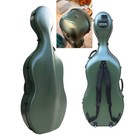 Cello Case 4/4 with Wheels Backpack Straps Beautiful Green Minor imperfection — photo 2