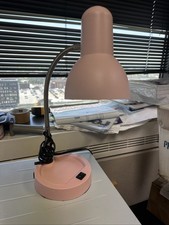 PALE PINK DESK / NIGHTSTAND LIGHT, EUC