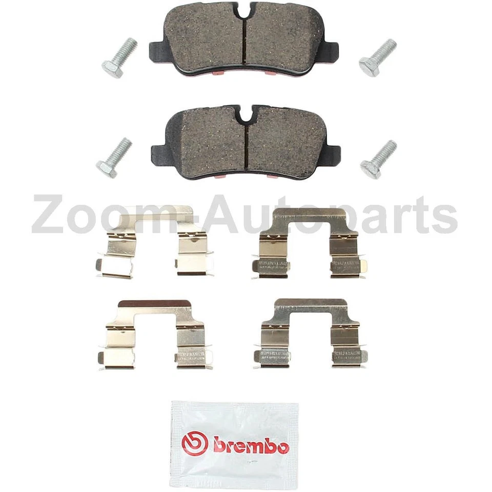 Kit de pastillas de freno delanteras traseras Brembo OE para Land Rover LR3 2005 2006 2007 2008 2009 Foto 4 de 4