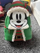 Disney Loungefly Mickey Mouse Christmas Backpack with Tags