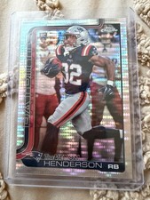 2025 Topps Chrome Football Treveyon Henderson (RC) #328 Pulsar Refractor 🔥