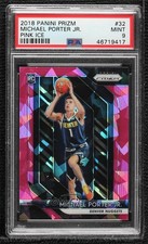 2018-19 Panini Prizm Pink Ice Prizm Michael Porter Jr #32 PSA 9 MINT 2x0