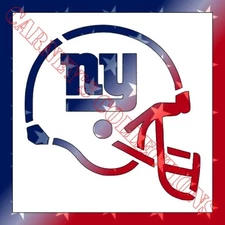 Plastic Stencil - Football Helmet Giants (SX121) (10", 11" or 12")*****