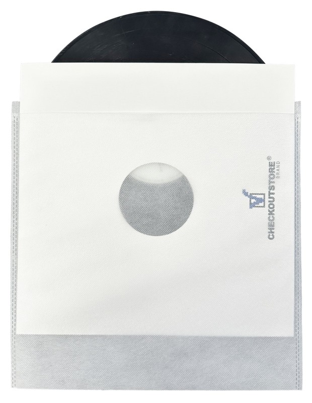 100 White Non Woven Record Outer Sleeves for 12" LP Vinyl 33 RPM Record Albums
