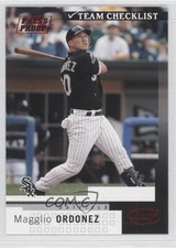 2004 Leaf Team Checklist Press Proof Red Magglio Ordonez #275 0t6