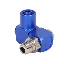 360 Degree Air Hose Connector 1/4in NPT Thread Industrial Air Fittings Adapter