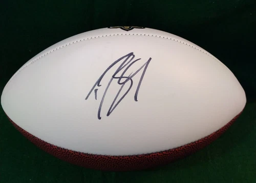 Drew Brees Saints Signed Autographed Logo Football COA #PC481353 AUTO