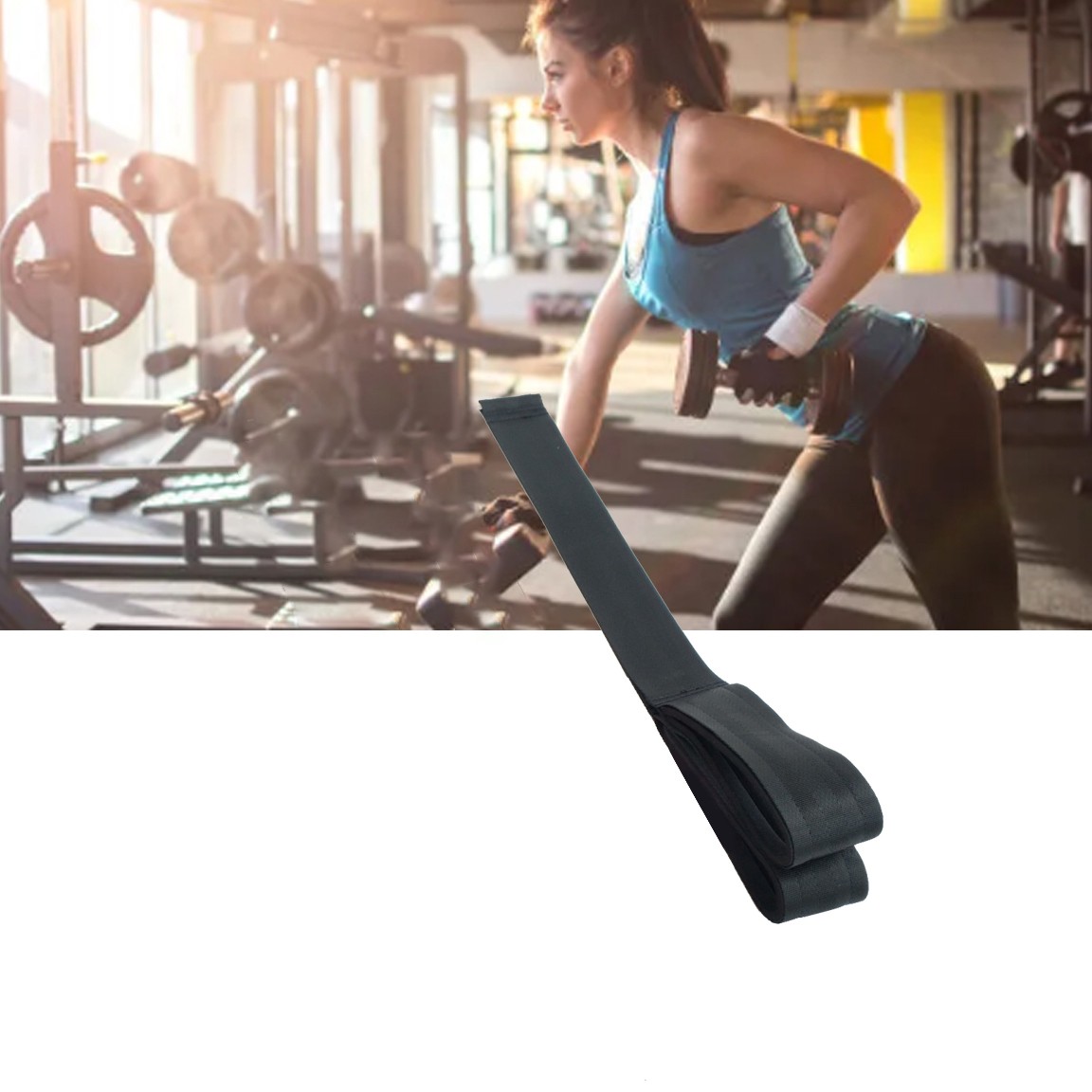 Tricep Pull Down Rope Black Versatile Comfortable Grip High Strength Sturdy Dura