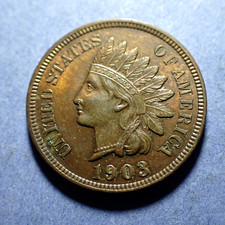 1903 Indian Cent  Near Gem BU Brown